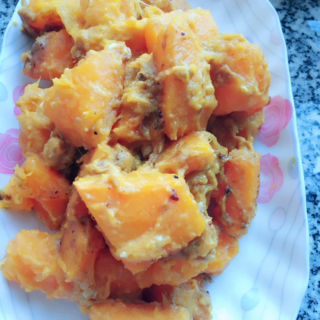 金沙美味【咸蛋黄炒南瓜】