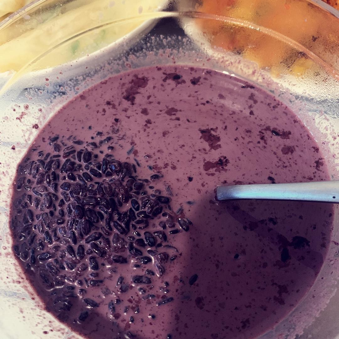 软糯黑米布丁