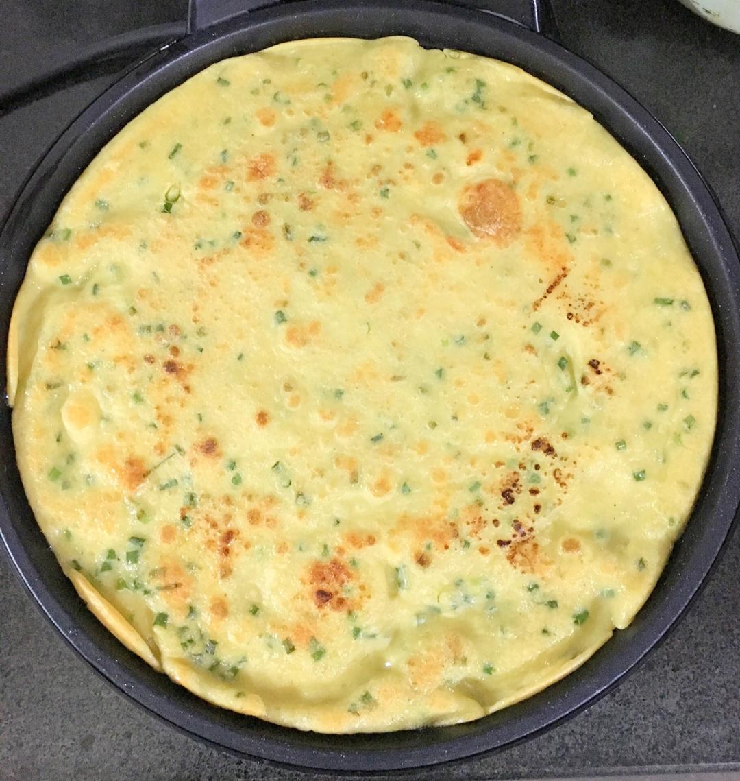 电饼铛胡萝卜丝葱花鸡蛋饼