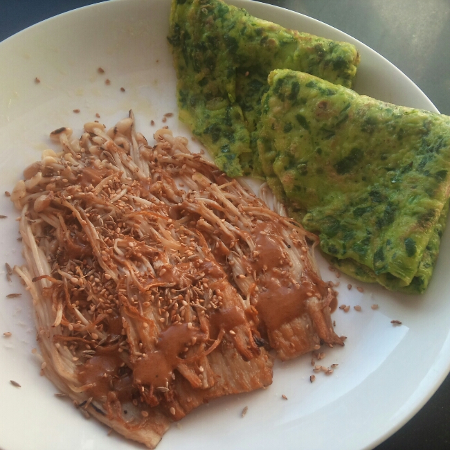 韭菜鸡蛋煎饼