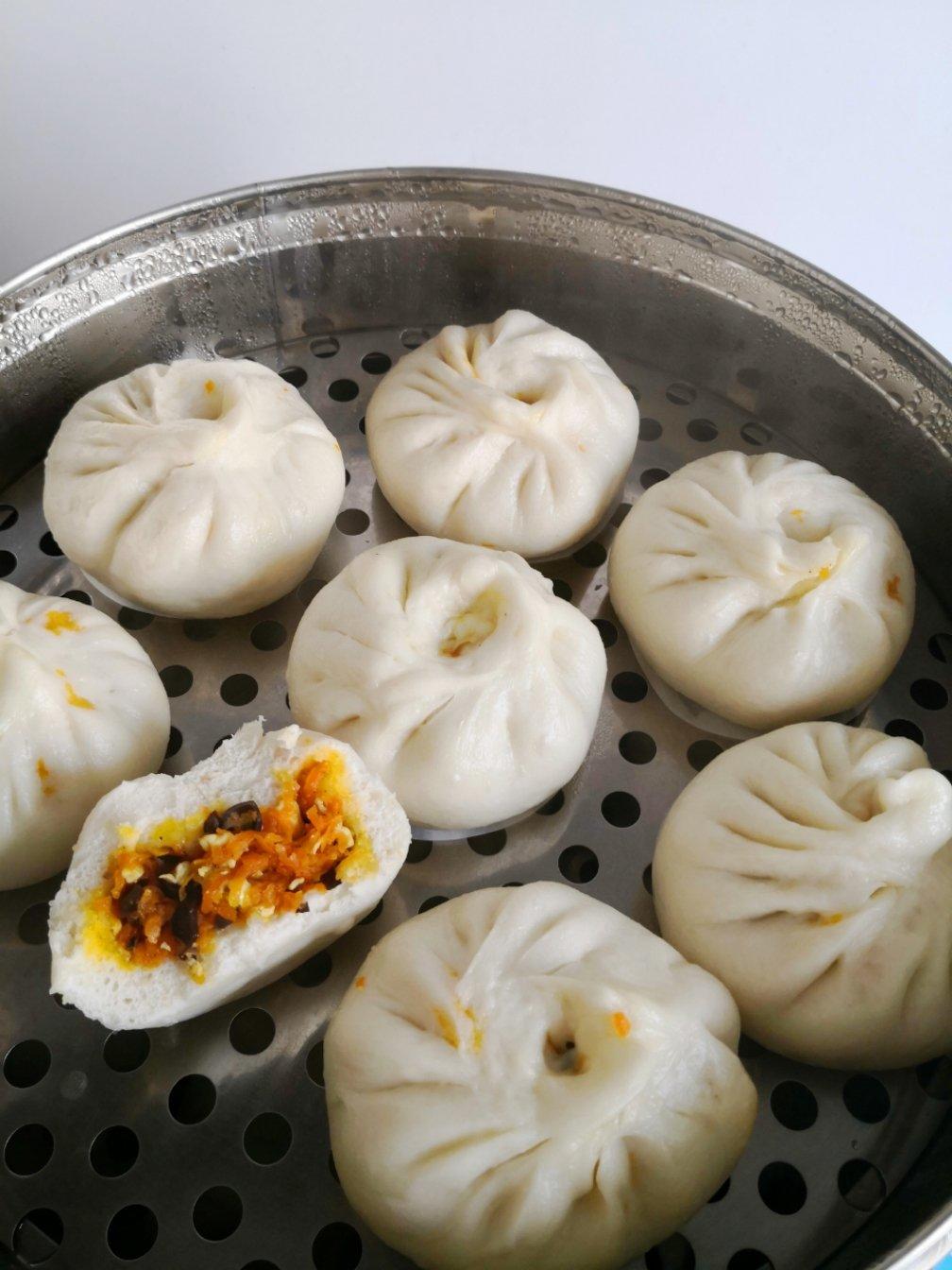 胡萝卜木耳鸡蛋素包子