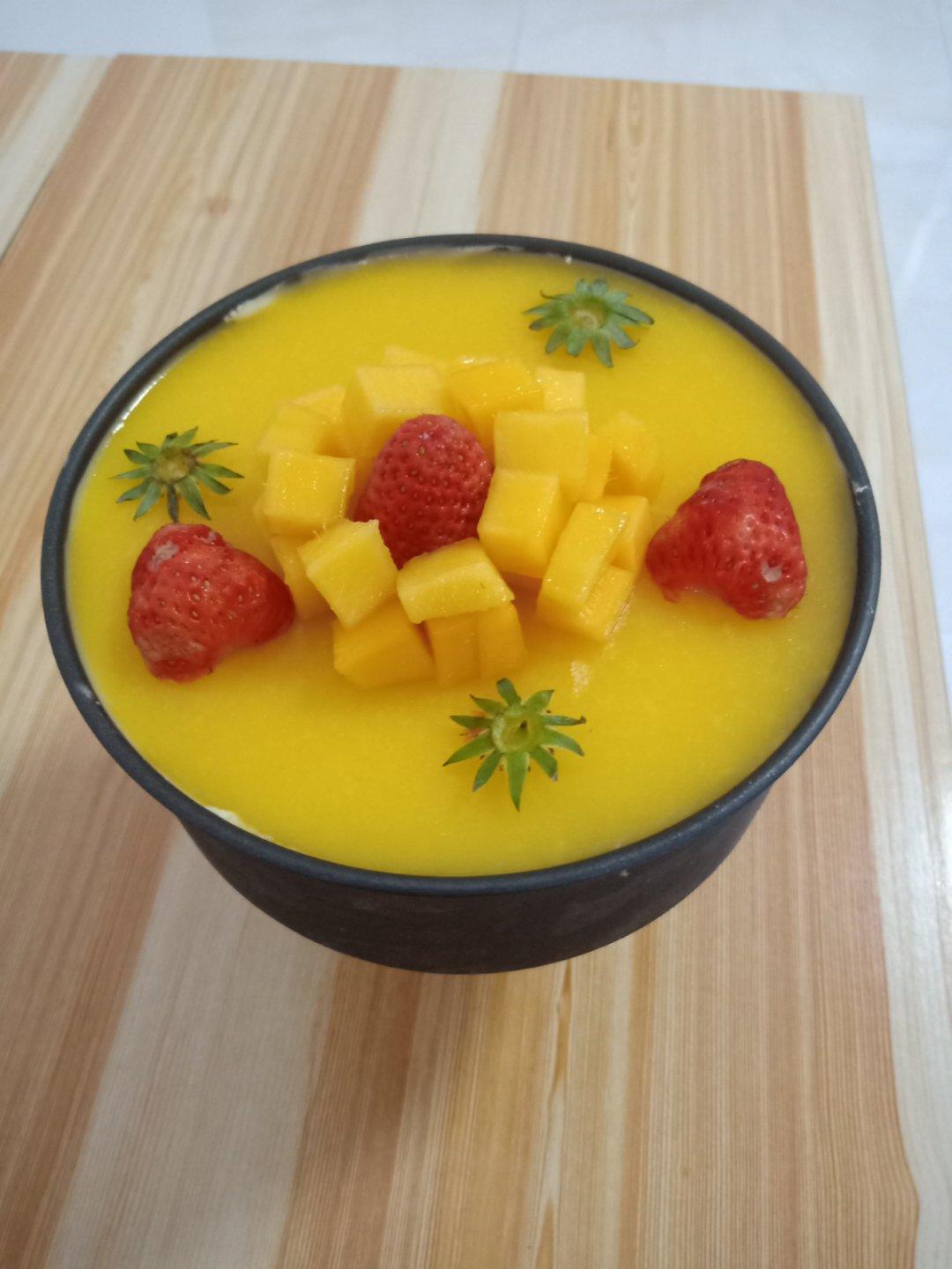 芒果纯酸奶慕斯