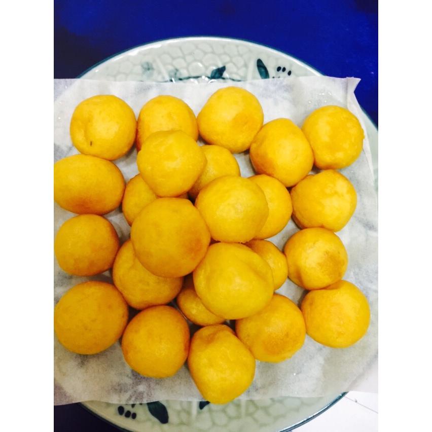 妈妈教炸的红薯丸子