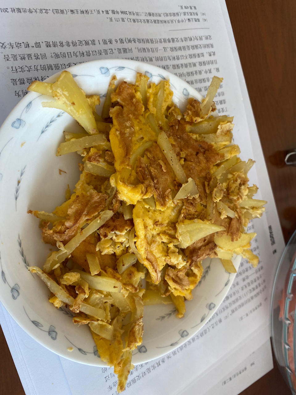 土豆丝鸡蛋饼
