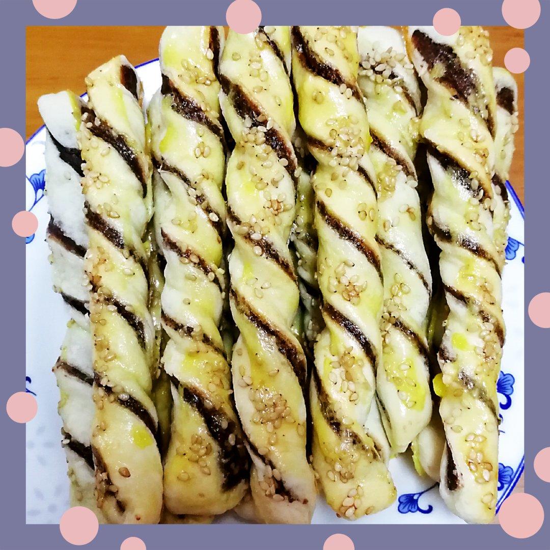 ㊙️酥到掉渣❗️🔥好吃到舔手指的豆沙扭扭酥❗️