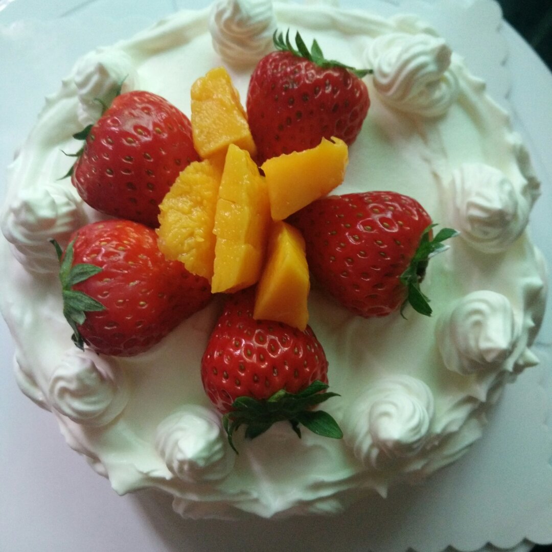 6寸原味戚风蛋糕