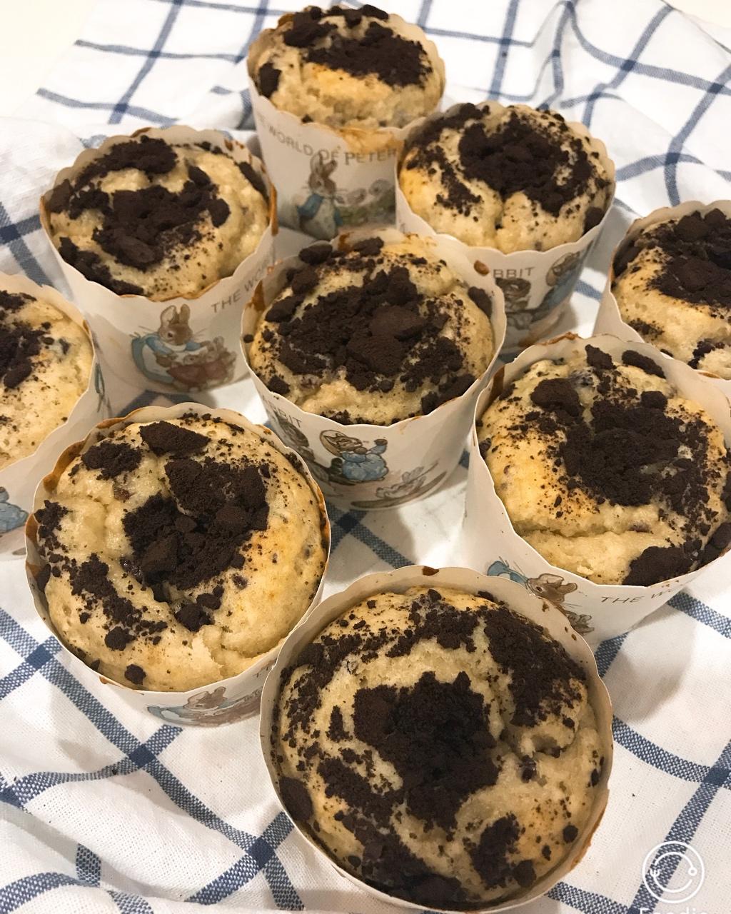 香蕉核桃巧克力马芬