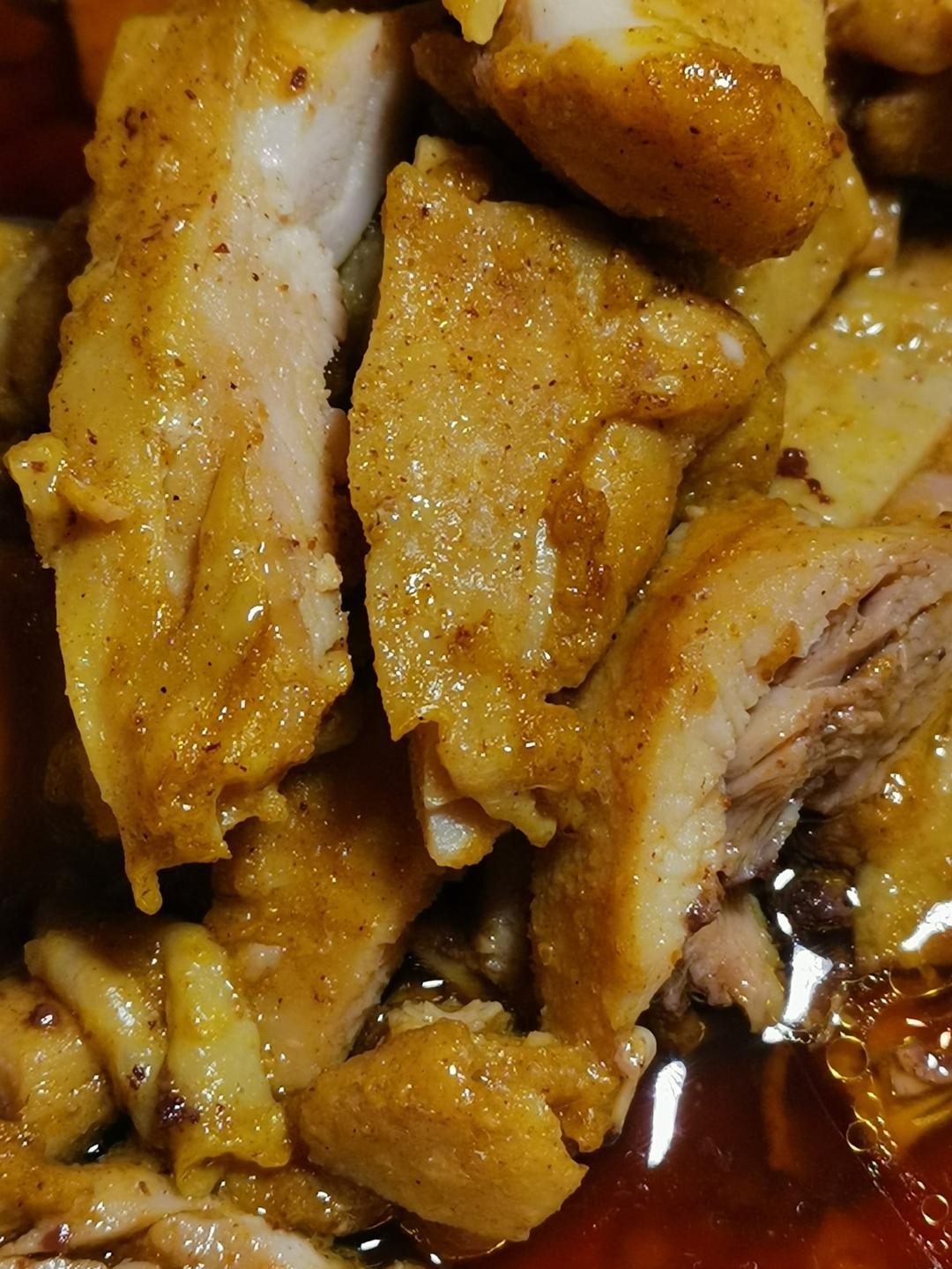 蒸盐焗鸡腿