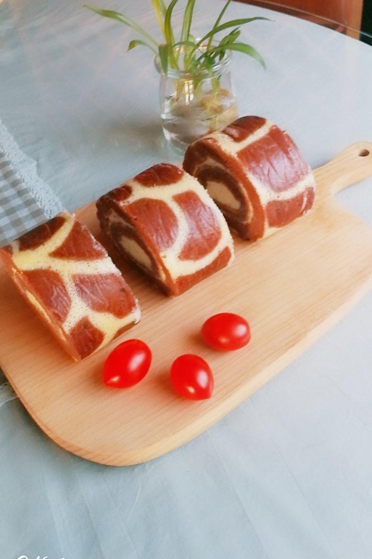 超萌长颈鹿蛋糕卷