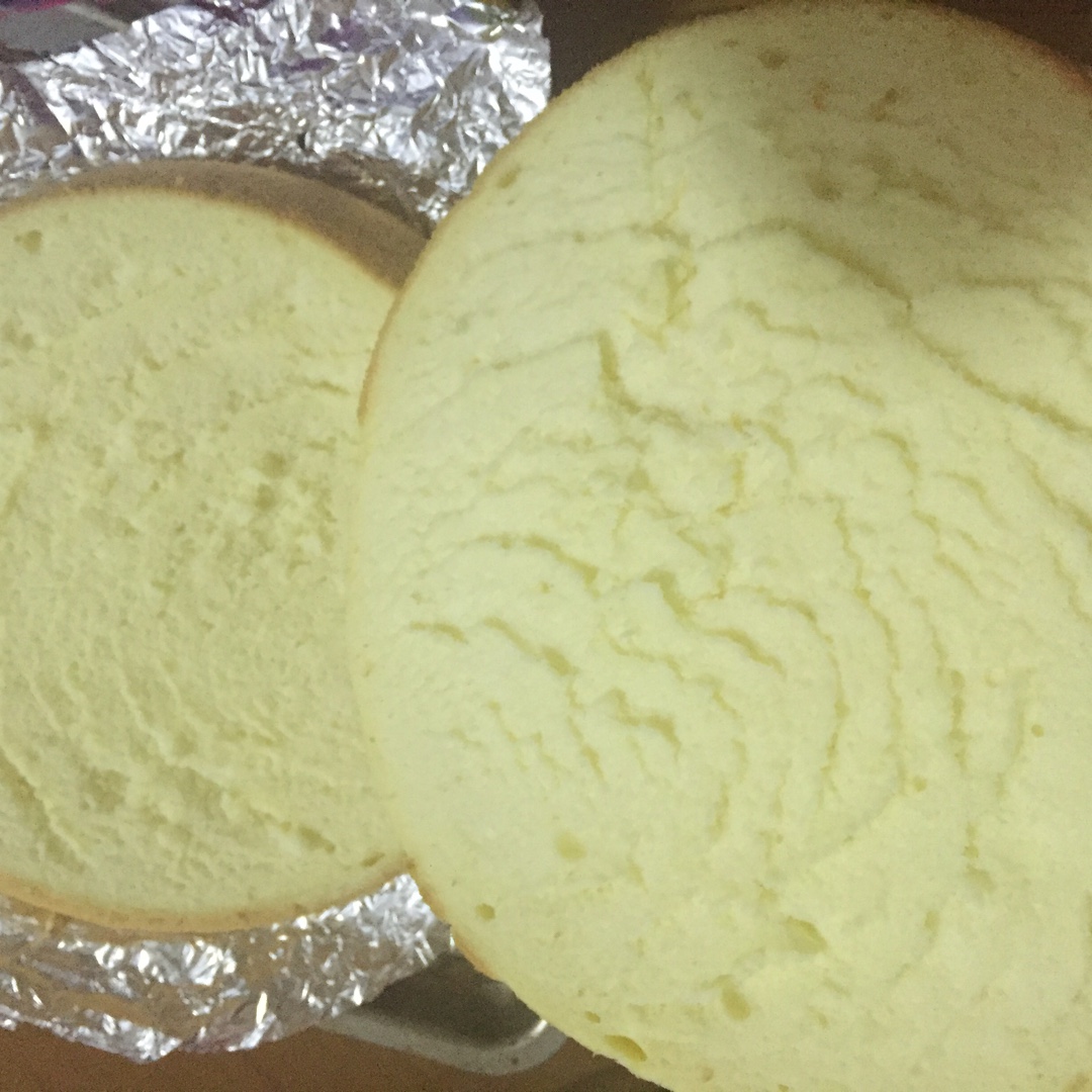 戚风蛋糕分层切片裱花#超简易#