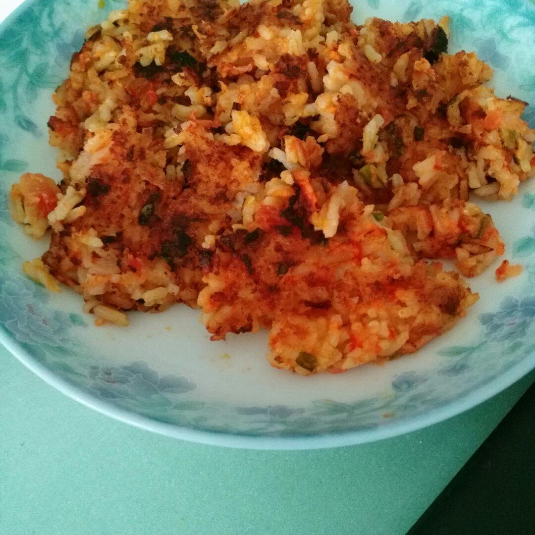 鸡蛋葱香饭饼