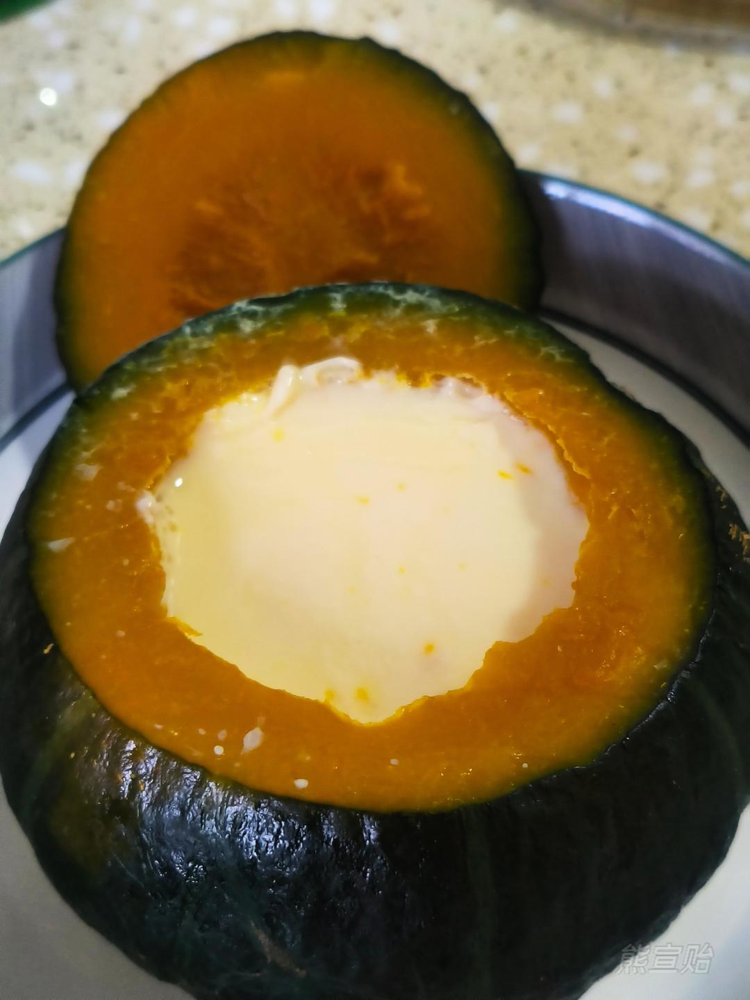 贝贝南瓜蒸蛋（早餐、下午茶）
