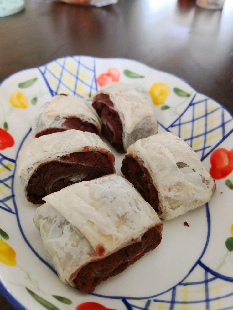 十分钟搞定的手抓饼热狗&豆沙酥