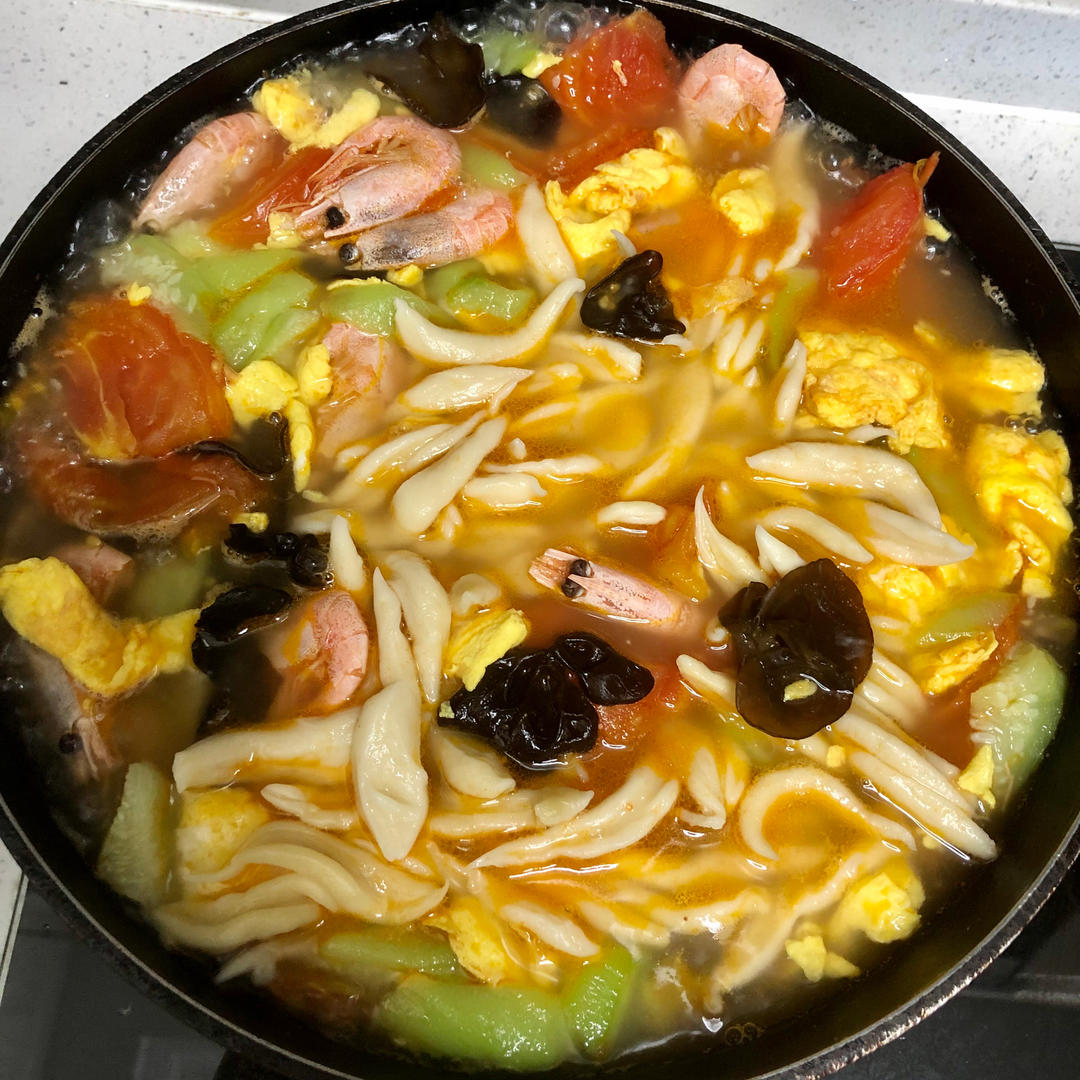 西红柿鸡蛋面疙瘩～面疙瘩的制作