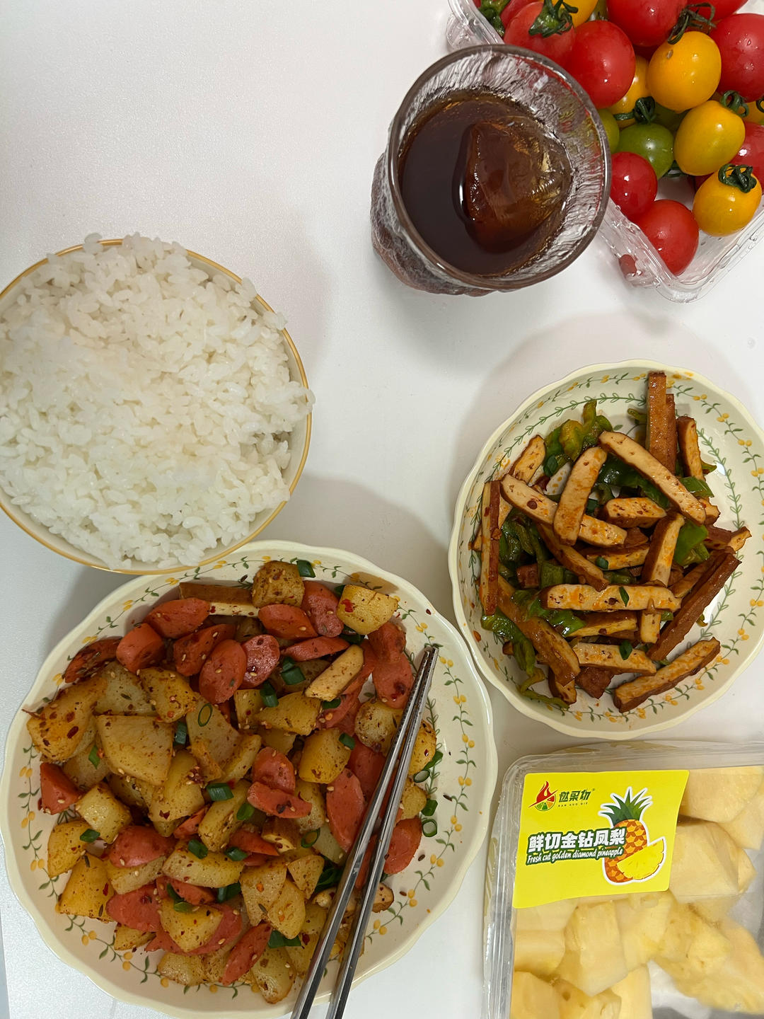香辣过瘾的孜然土豆火腿，比路边摊还好吃