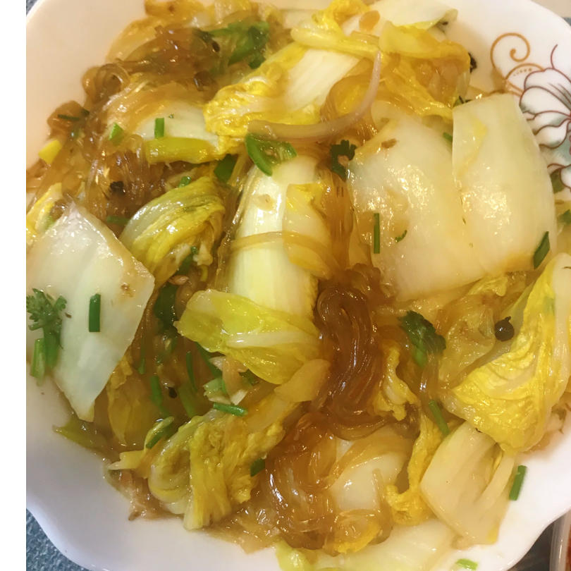 娃娃菜炒粉条