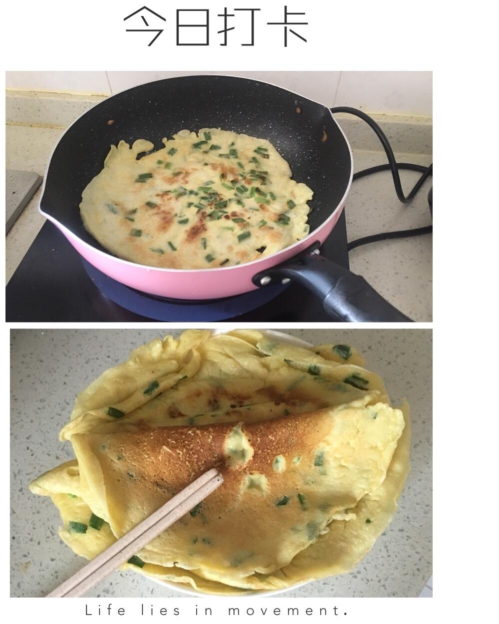 韭菜鸡蛋煎饼
