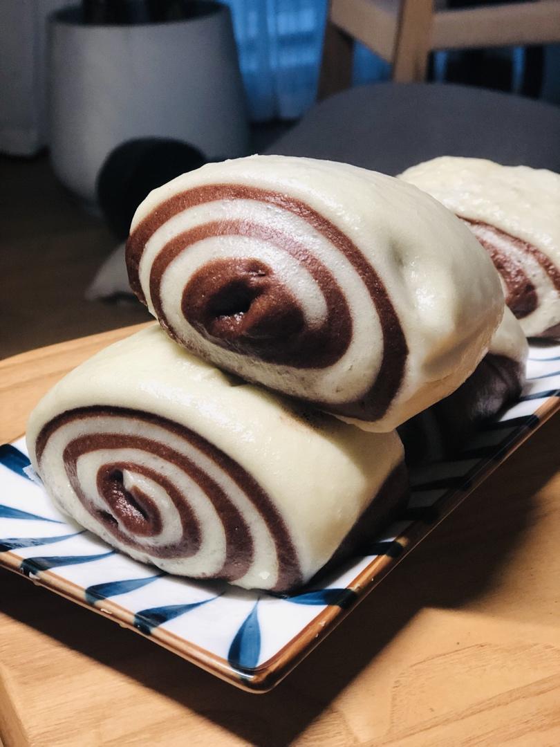 双色馒头（巧克力味）