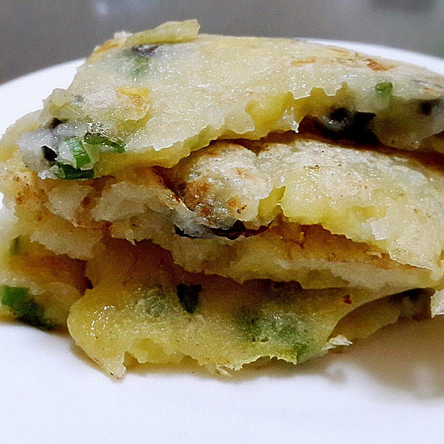 黑加仑蛇果香葱煎饼