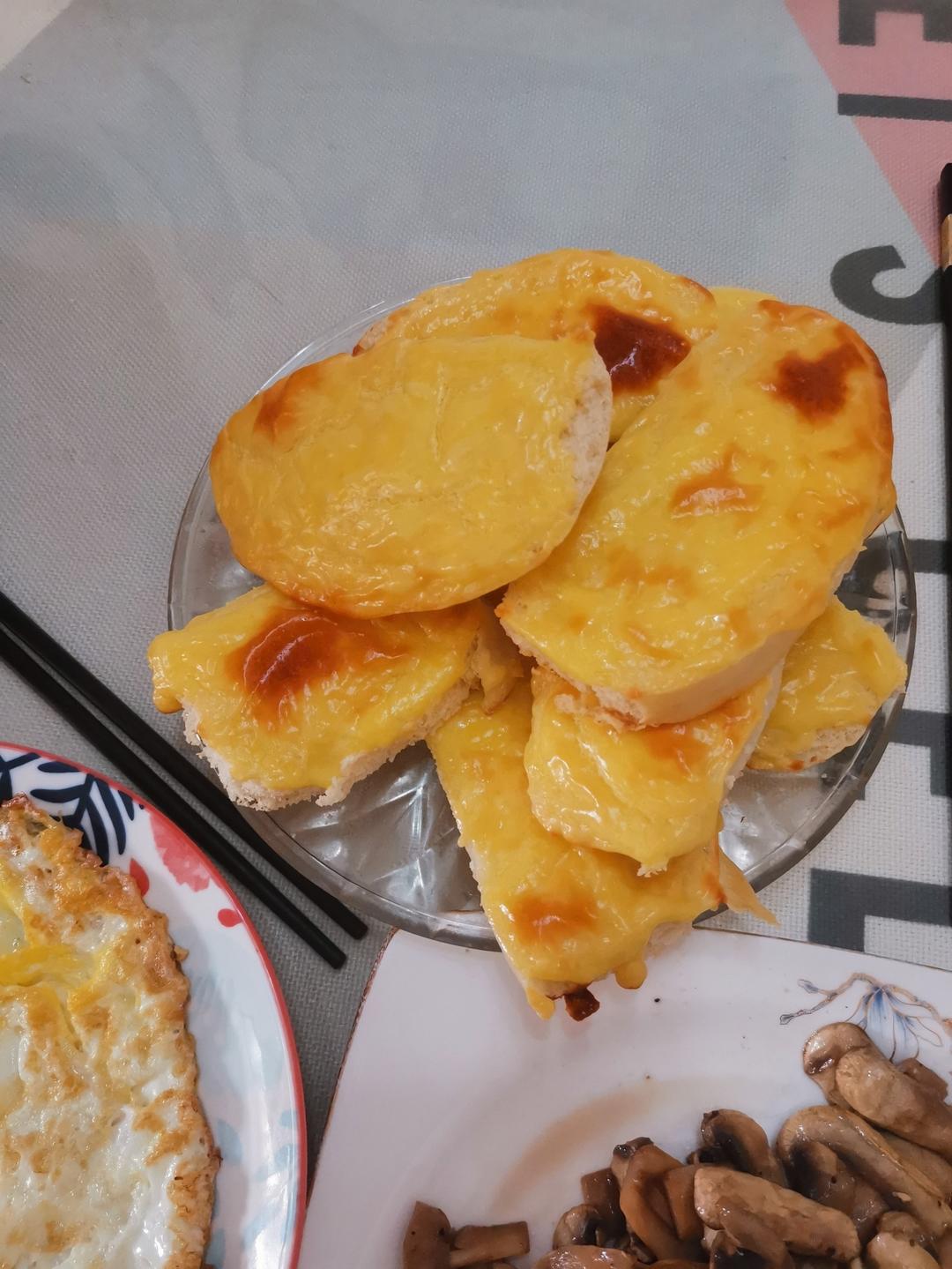 乳酪烤吐司片（十分钟早餐）