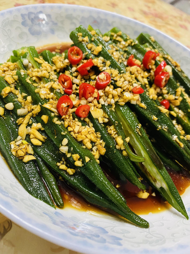 尛鎺錝2020做的凉拌秋葵