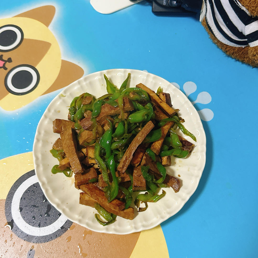 青椒炒豆腐干