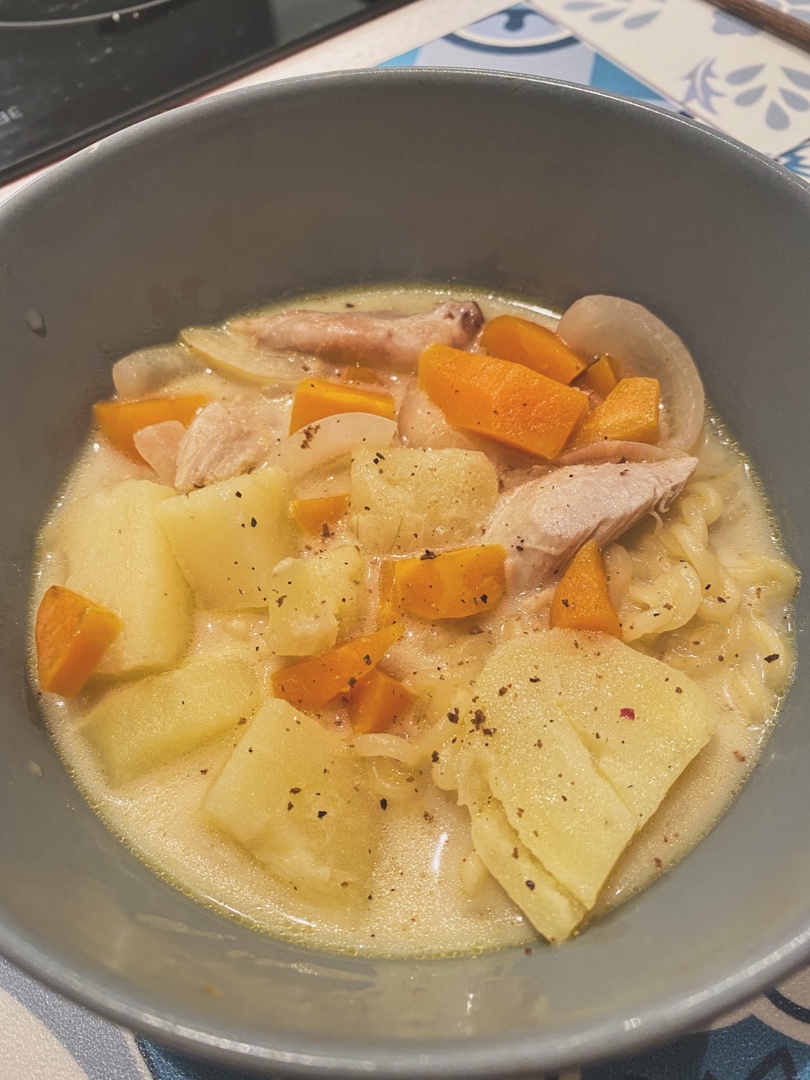 波兰芝士鸡肉面条汤（低脂版）
