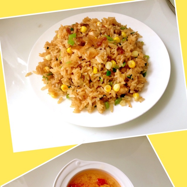 【火腿土豆焖饭】