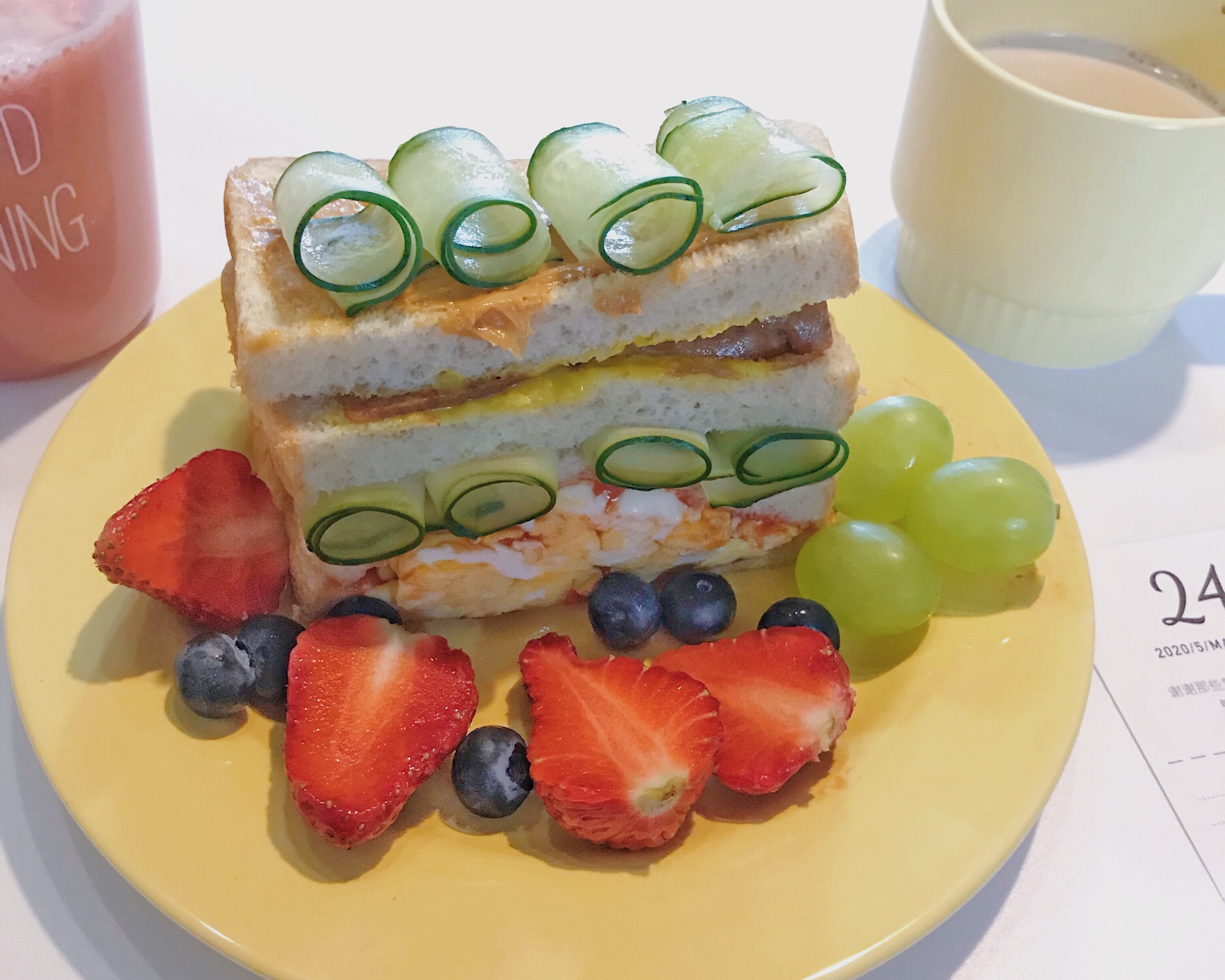 夏日重口味和小清新的早餐复式黄瓜卷三明治的做法