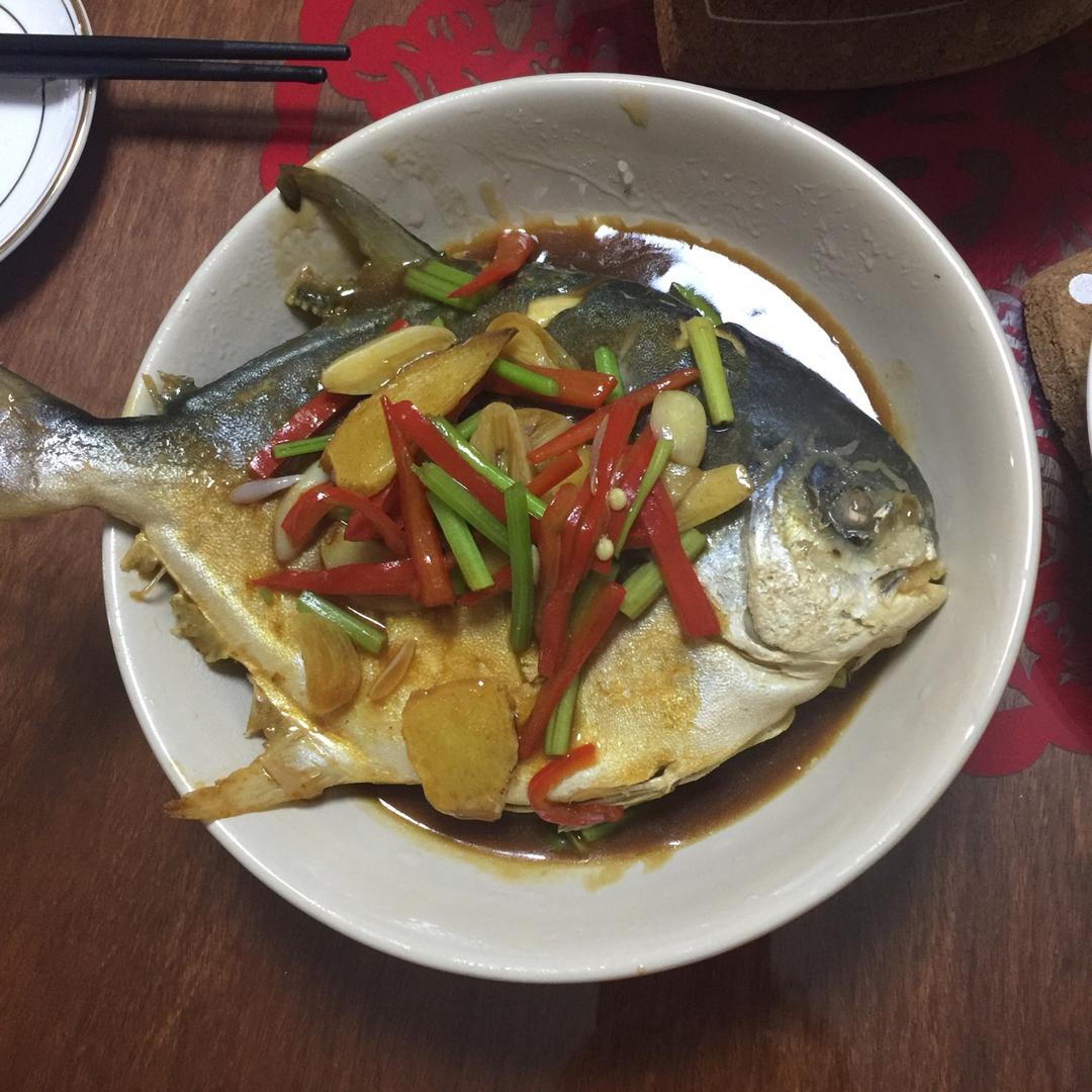 家常红烧鲳鱼