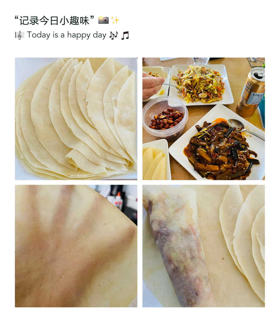 层薄如纸的蒸春饼 柔软又劲道 卷肉卷菜都好吃 附细节视频详解
