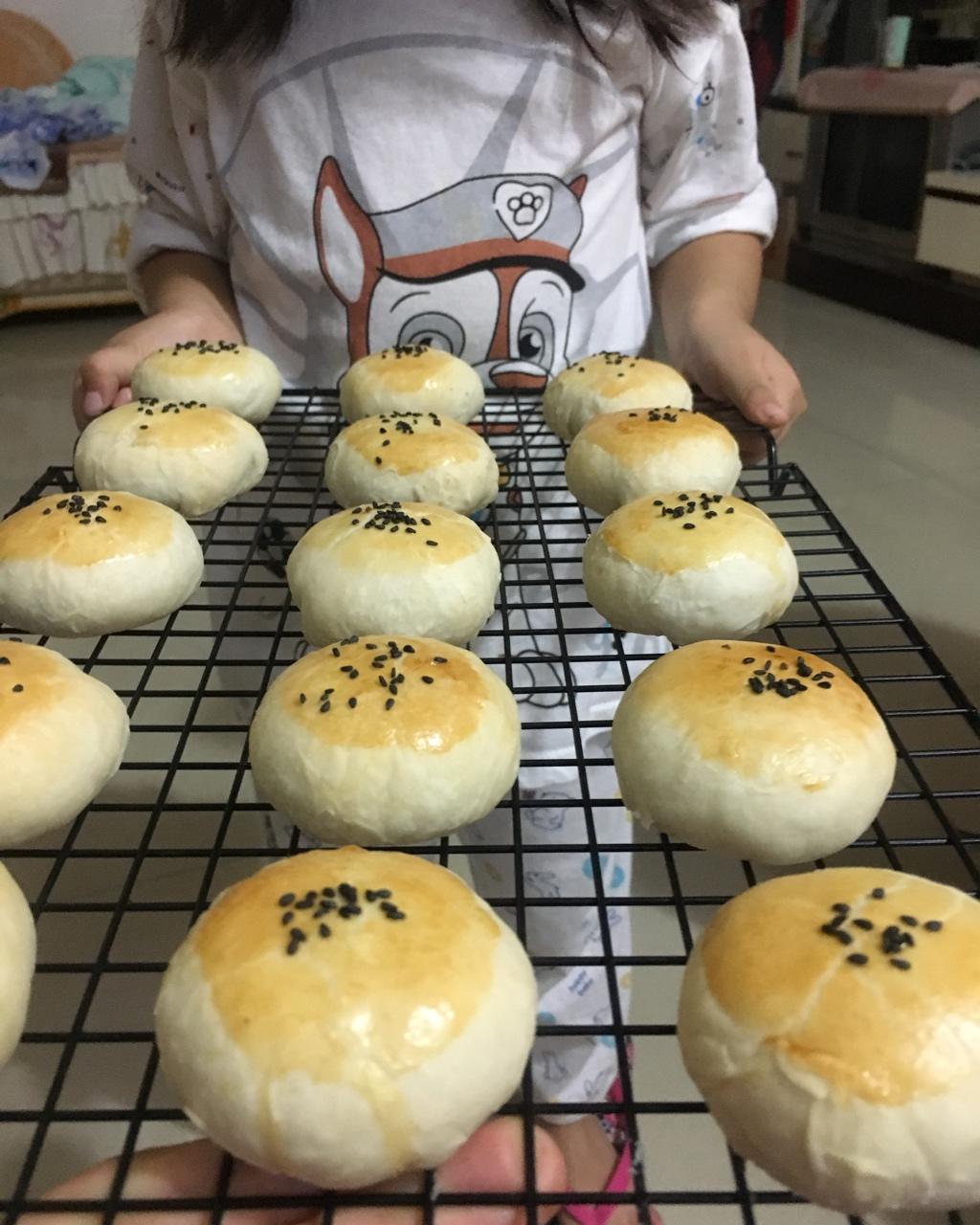 酥皮绿豆饼   酥得掉渣渣