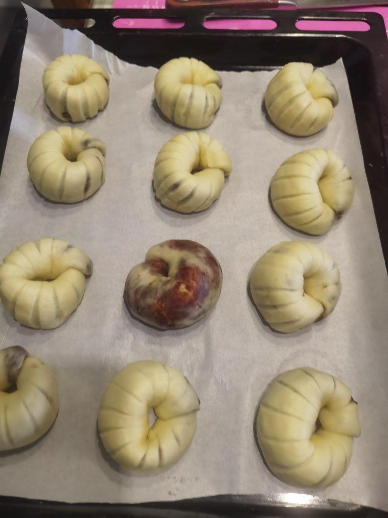 美味的豆沙面包卷（手揉版、手套膜）