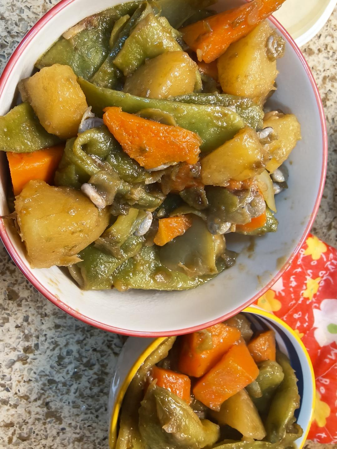 豆角炖土豆极简版💜