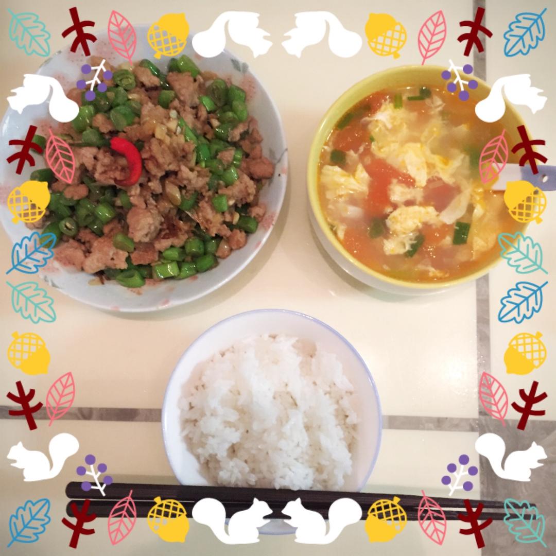 肉沫豆角下饭菜