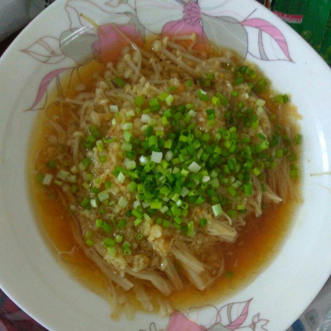 蒜蓉蒸金针菇