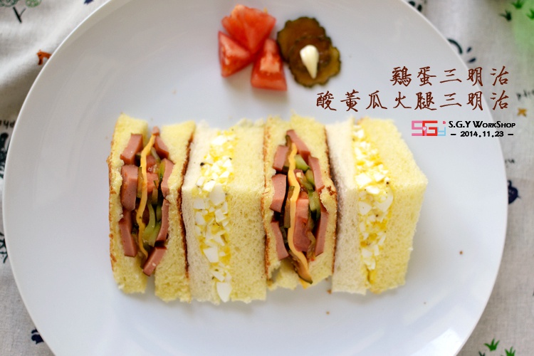 #快手早餐#鸡蛋火腿奶酪三明治