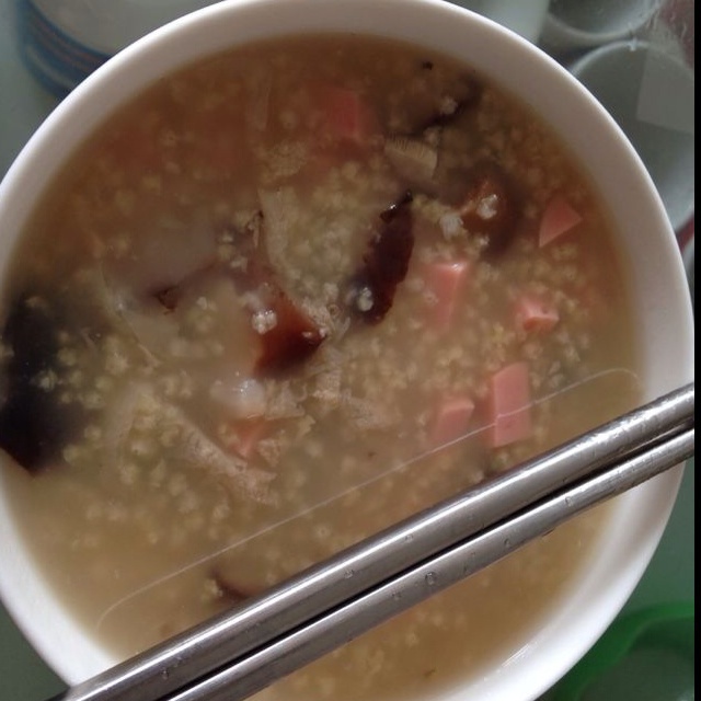 火腿香菇粥