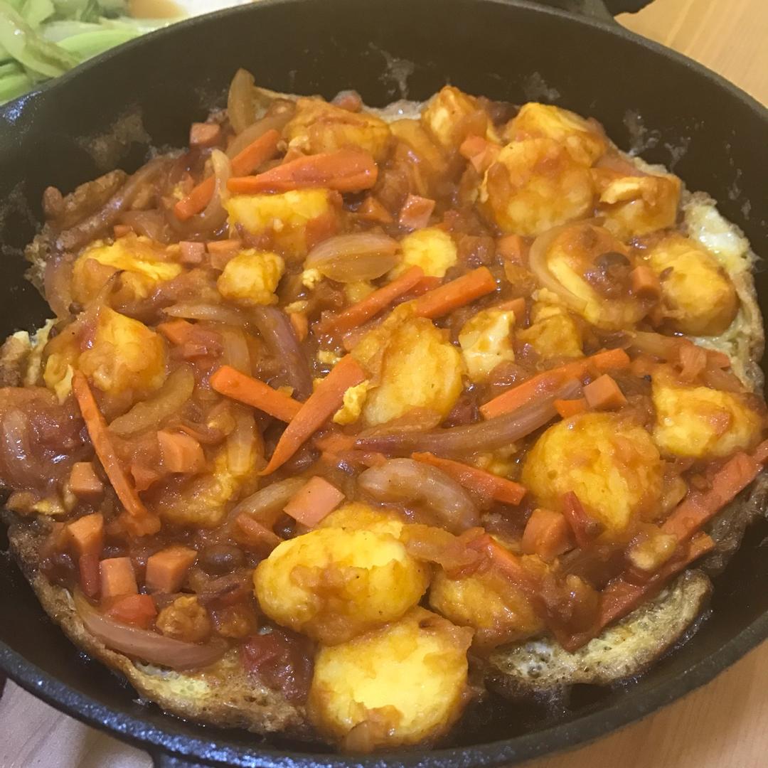 铁板日本豆腐——滋滋响的美味