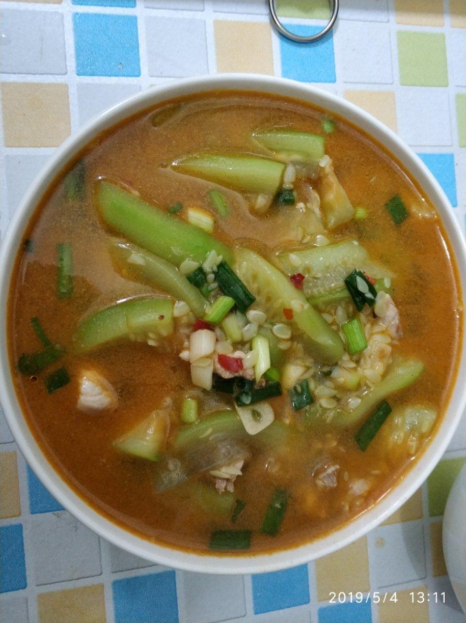 丝瓜肉片汤