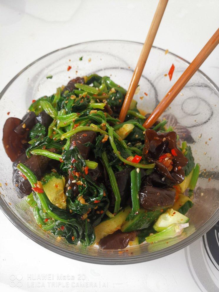 凉拌菠菜黄瓜