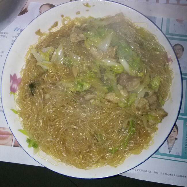 酸辣白菜粉丝