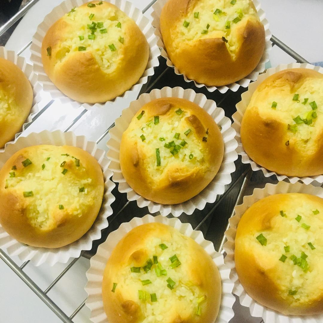 一次发酵，满屋飘香巨好吃的蒜香面包