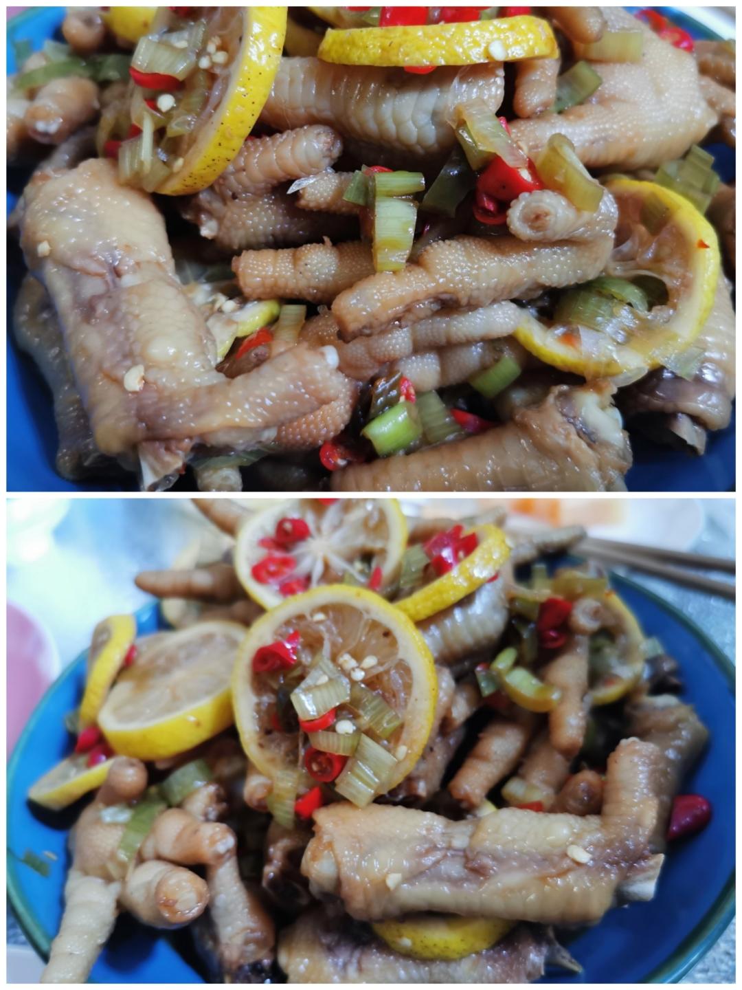 柠檬鸡爪的做法