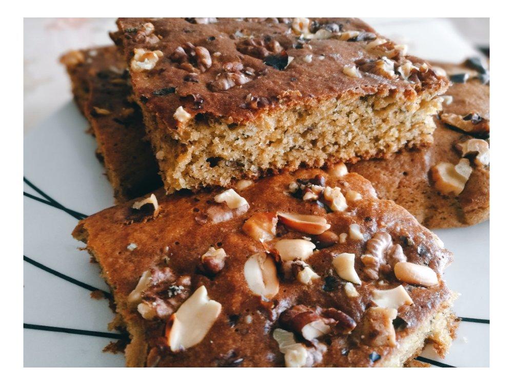 香蕉核桃蛋糕（低油少糖健康版）