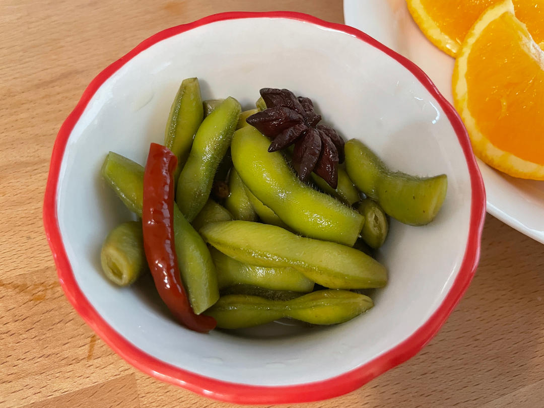 下酒好菜：糟卤毛豆