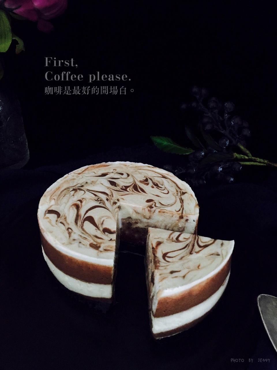 摩卡大理石冻芝士蛋糕