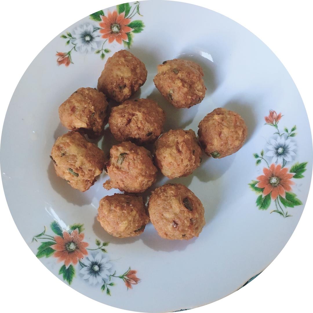 炸莲藕猪肉丸子-年味