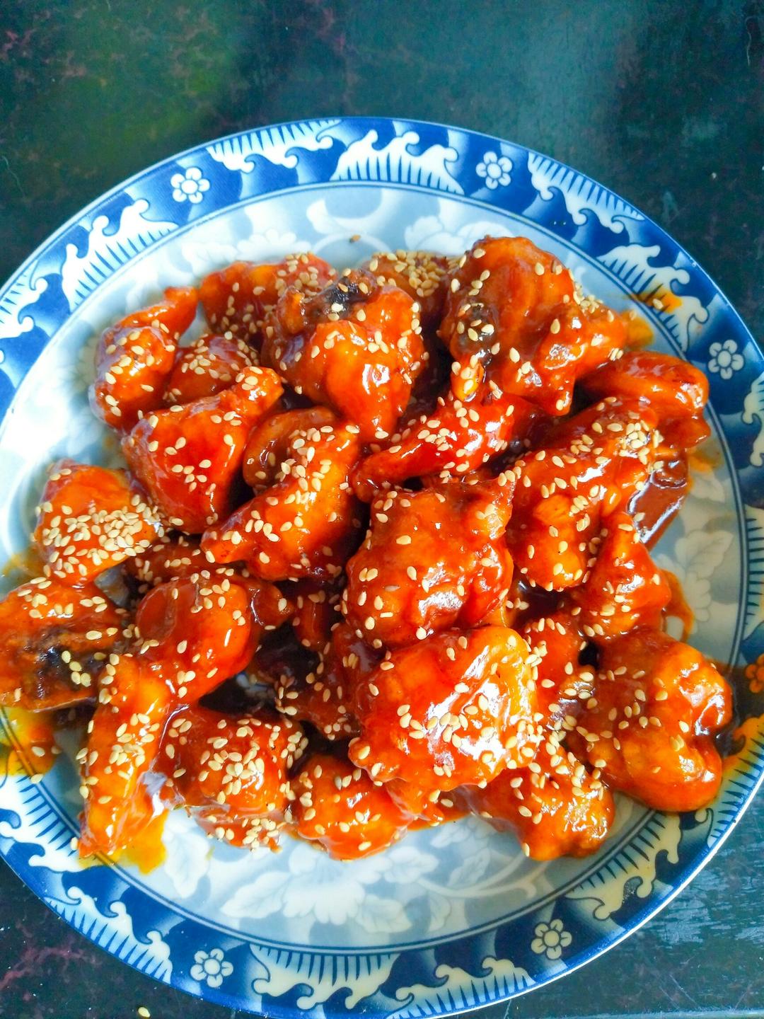 章鱼哥哥zz做的韩式辣酱炸鸡块