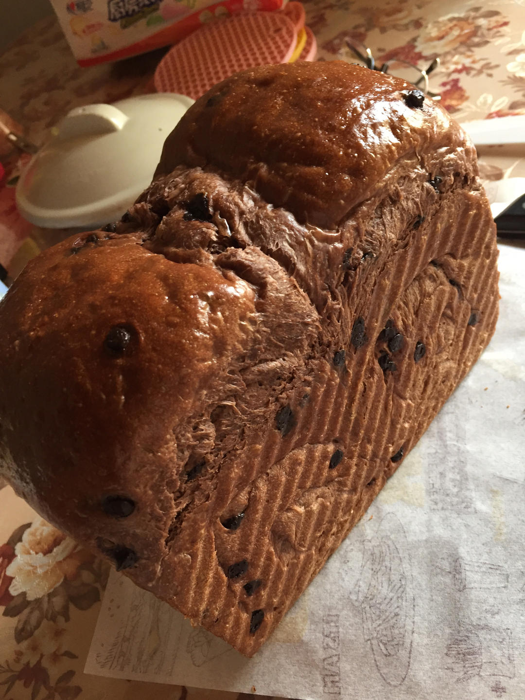 香浓柔软的巧克力吐司